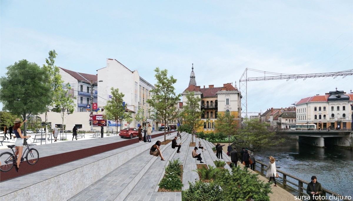 Autoritățile din Cluj au semnat contractul pentru lucrările de modernizare la malurile Someșului Mic