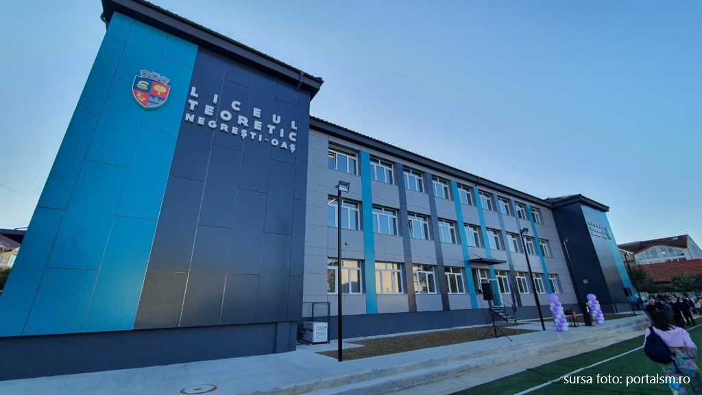 La Negrești-Oaș a fost inaugurată cea mai modernă școală din județ, Liceul Teoretic Negrești-Oaș