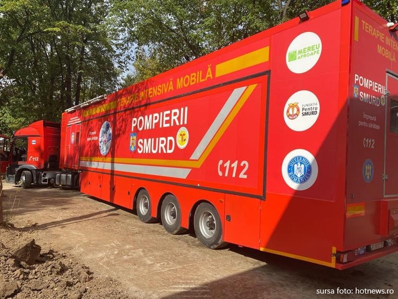 A ajuns la Târgu Mureș o unitatea mobilă pentru terapie intensivă cu o capacitate de 12 locuri