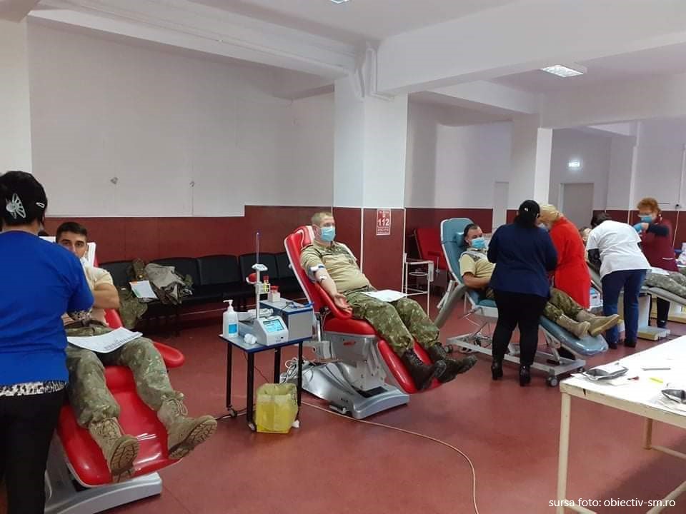 Militarii din cadrul Batalionului 52Geniu “Tisa” au donat sânge pentru pacienții din spitale