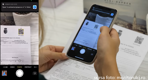 Amenzile emise de Poliția Locală din Cluj-Napoca pot fi plătite cu ajutorul sistemul de cod de bare QR