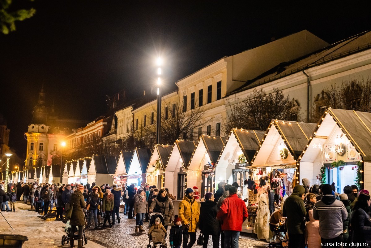 Celebrul Târg de Crăciun revine în municipiul Cluj-Napoca, începând chiar din acest weekend