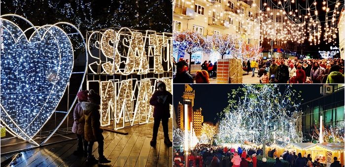 În Municipiul Satu Mare s-a deschis Târgul de Crăciun, iar iluminatul ornamentul a fost pornit