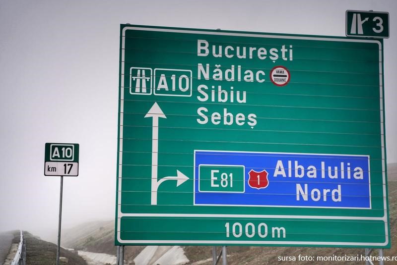 Ultimul tronson din Autostrada A 10 Sebeș - Turda a fost deschis circulației publice