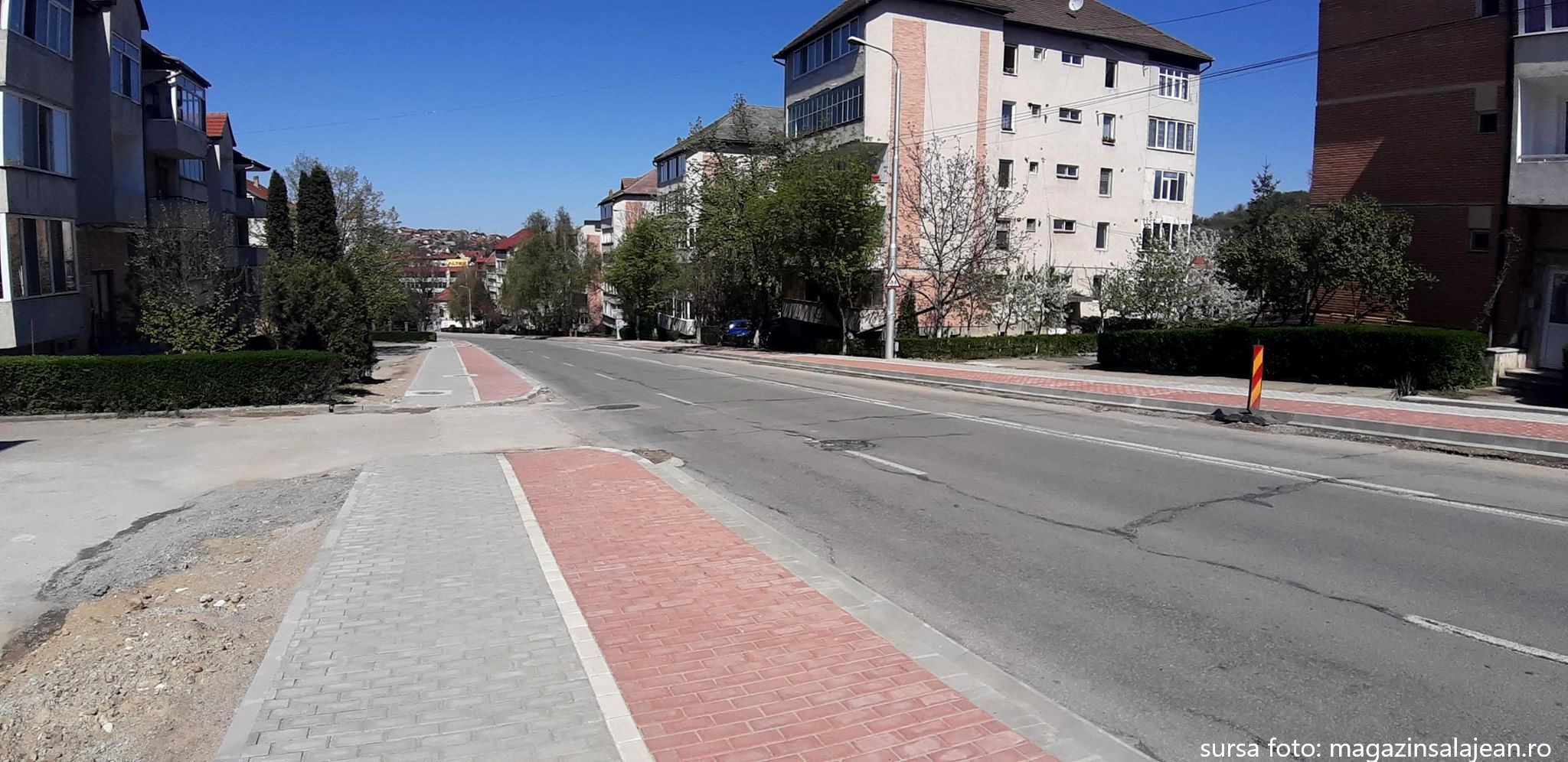Stradă reabilitată în municipiul Zalău: s-au finalizat lucrările pe strada Gheorghe Doja din localitate