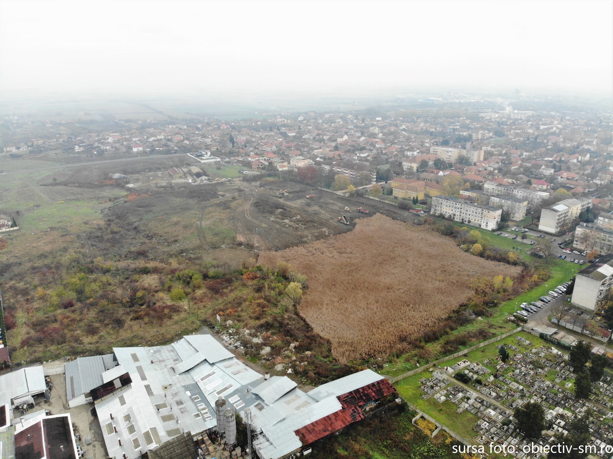 Au avut loc inundații la viitorul parc din municipiul Satu Mare, realizat în locul Lacului Cubic