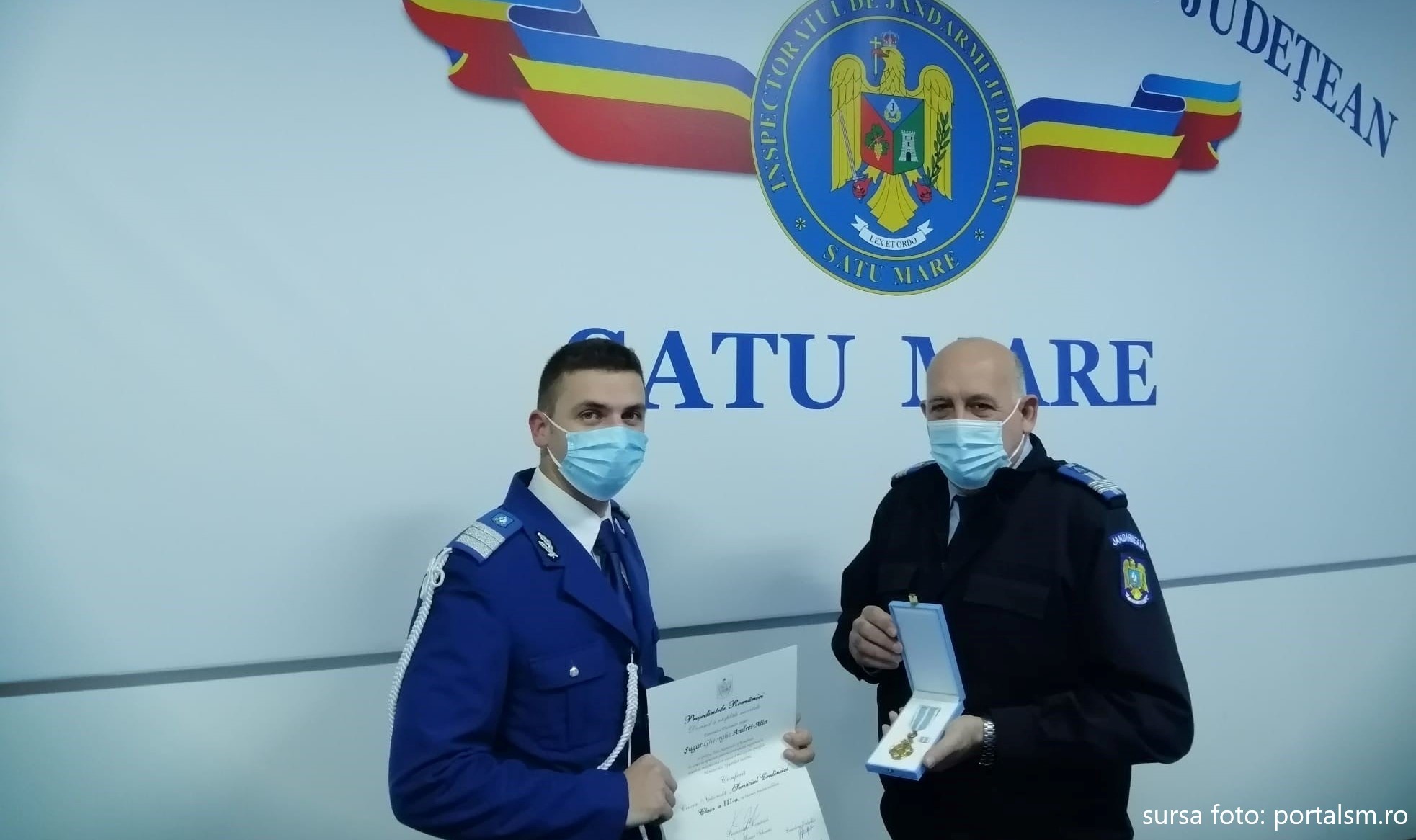 Plutonierul major Andrei Șugar din Satu Mare a fost recompensat de președintele Klaus Iohannis