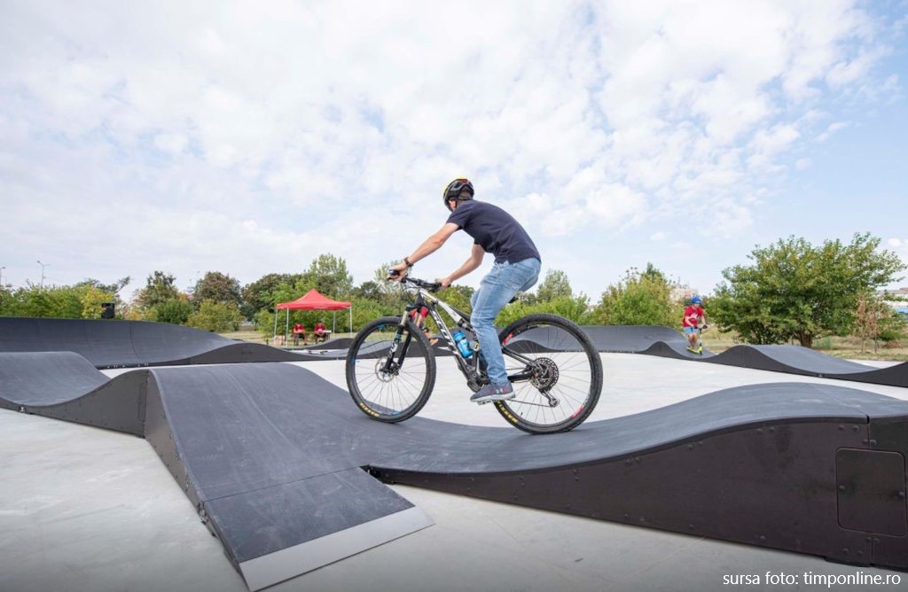 Noul Bike Park realizat de Primăria Bistrița are două trasee cu grade diferite de dificultate