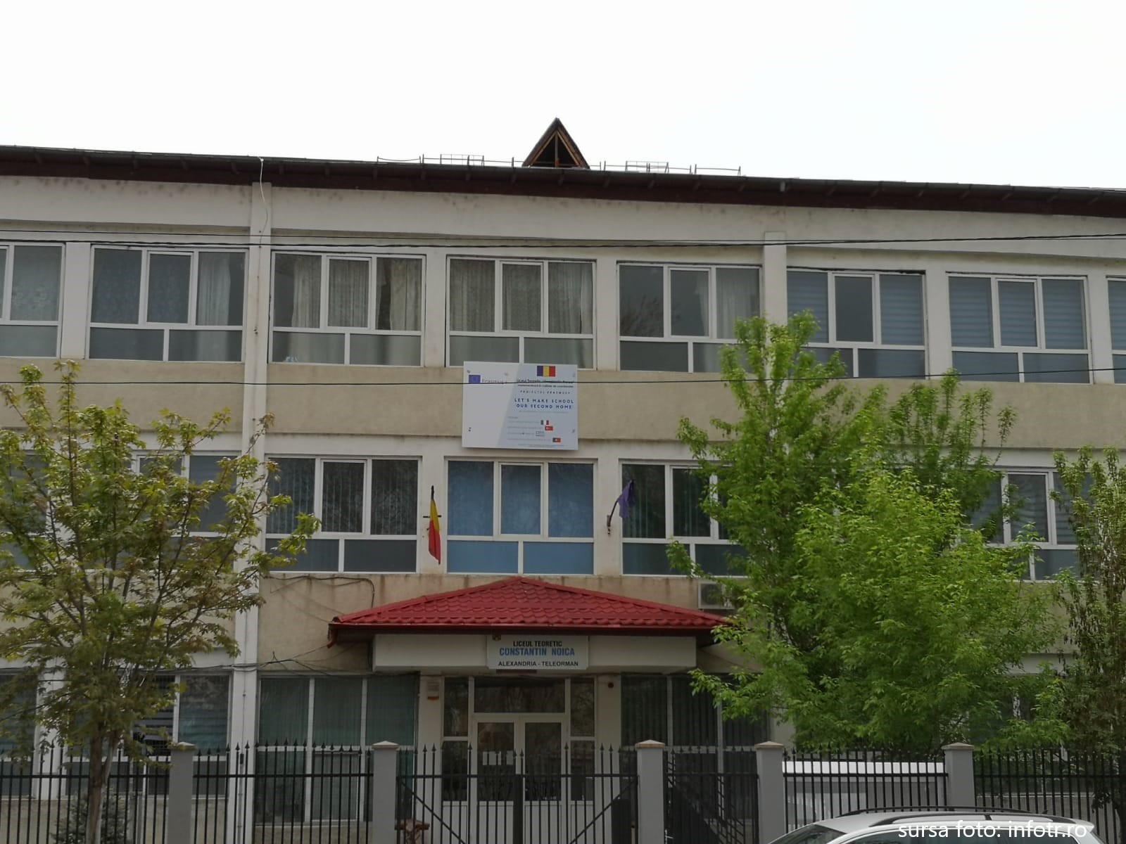 Primul liceu sibian cu senzor de măsurare a calității aerului este Liceul Teoretic Constantin Noica
