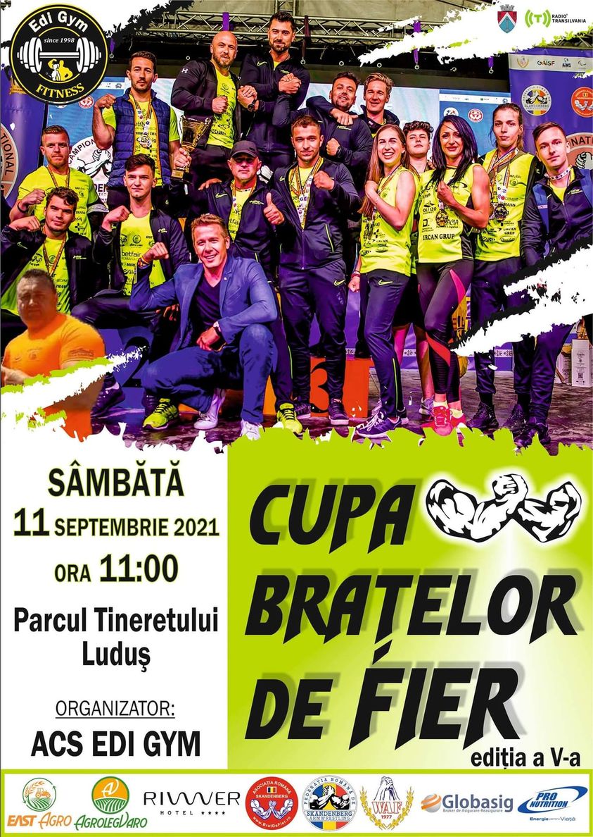 Competiția "Cupa Brațelor de Fier" Luduș 2021 are loc în acest week-end